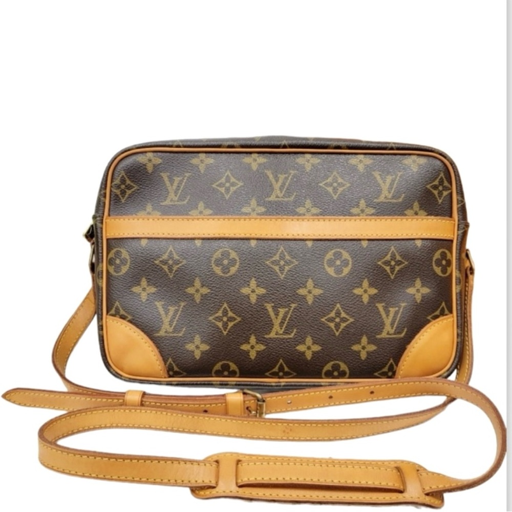 Authentic Louis Vuitton Trocadero 27 Crossbody Shoulder Bag Tote Handbag Purse